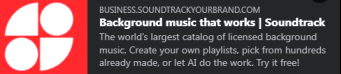 Start BUSINESS SOUNDTRACK for SPOTIFY Professional  Business Anwendungen in der Öffentlichkeit (Gastro, Hotellerie, Boutiques) ... for Euro 49,- Full Playlist (GEMA) Service monatlich... 